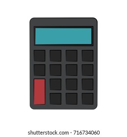 calculator with blank keys icon image 