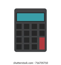 calculator with blank keys icon image 