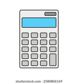 Calculator, A blue calculator, representing financial calculations, budgeting, and accounting.