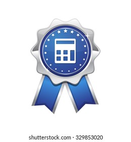 Calculator Blue Vector Icon Design