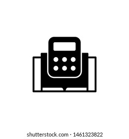 calculator book online education icon