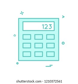 calculator business office icon vector design
