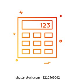 calculator business office icon vector design