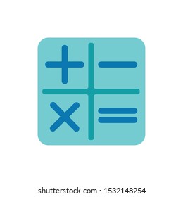 Calculator buttons design, Tool mathematics finance device electronic education and office theme Vector illustration