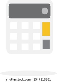 calculator with buttons graphic vector