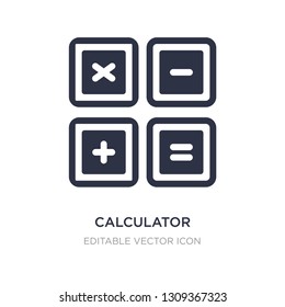 calculator buttons interface icon on white background. Simple element illustration from Education concept. calculator buttons interface icon symbol design.