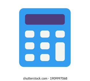 calculator calculate count single isolated icon with flat style