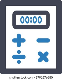 Calculator Calculation finance icon (Vector illustration)