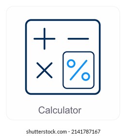 Calculator And Calculation Icon Concept
