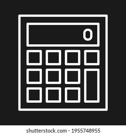 Calculator, calculation, price, finance icon vector image. Can also be used for shopping and ecommerce. Suitable for use on web apps, mobile apps and print media.