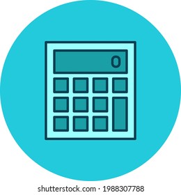 Calculator, calculation, price, finance icon vector image. Can also be used for shopping and ecommerce. Suitable for use on web apps, mobile apps and print media.