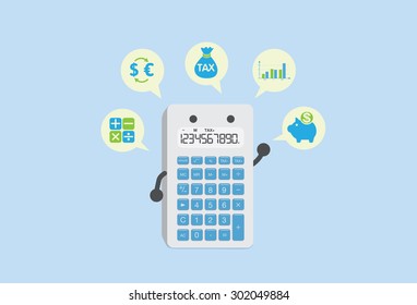 Calculator can calculate everything about finance such as tax, deposit, exchange rate, dividend and stocks.