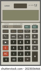 calculator casio digital vector  ai