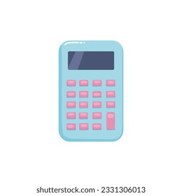Calculator in childish style. Vector illustration.