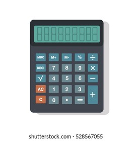 Calculator Clipart Vector Illustration Flat Material Design Isolated On White Background