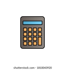 Calculator color gradient vector icon