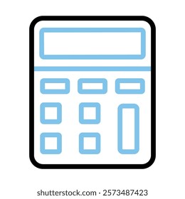 Calculator Color line icon, editable vector icon, pixel perfect, illustrator ai file 