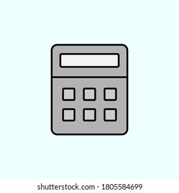 calculator color vector icon, vector illustration