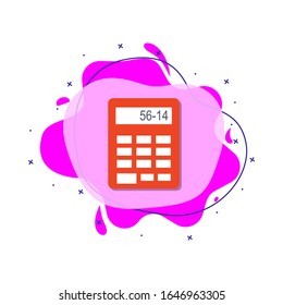 Calculator colored icon. Simple color vector of education icons for ui and ux, website or mobile application