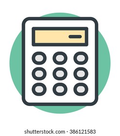 Calculator Colored Vector Icon