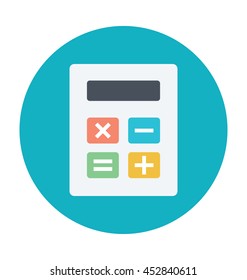 Calculator Colored Vector Icon