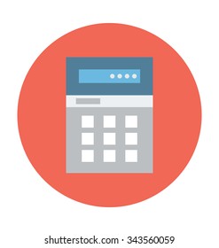 Calculator Colored Vector Illustration 