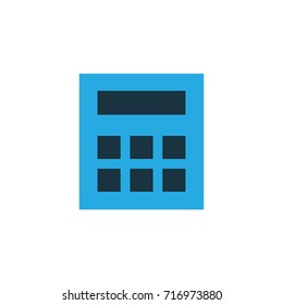 Calculator Colorful Icon Symbol. Premium Quality Isolated Calculate Element In Trendy Style.