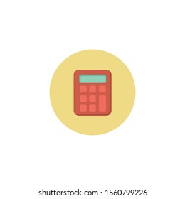 Calculator colorful vector flat icon. Calculator colorful vector flat icon. Calculator colorful vector flat icon. 