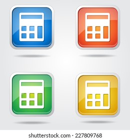 Calculator Colorful Vector Icon Design