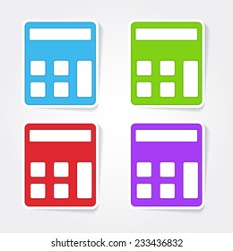 Calculator Colorful Vector Icon Design
