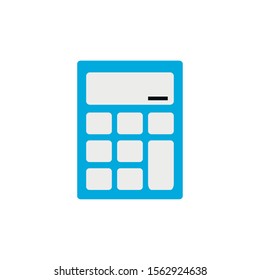 calculator commerce shopping flat image icon vector illustration