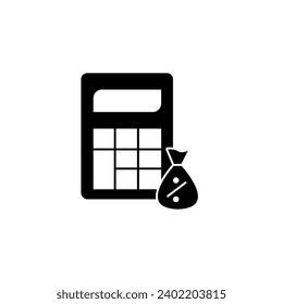 calculator concept line icon. Simple element illustration. calculator concept outline symbol design.