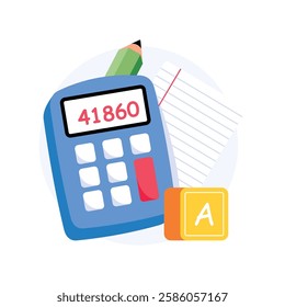 Calculator Concepts Style illustrations. EPS 10 File stock illustration