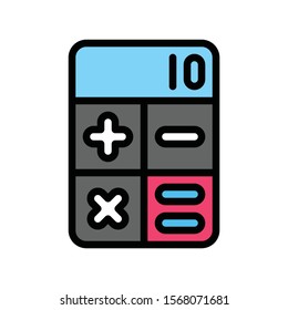calculator for count or calculation relate to black Friday in vector filled design 