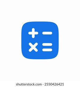 calculator count icon sign vector