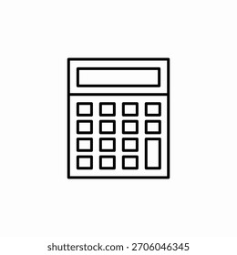 Vector de signo de icono de recuento de calculadora