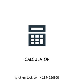 Calculator creative icon. Simple element illustration. Calculator concept symbol design from School collection. Can be used for web and mobile.