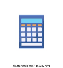 Calculator design, Tool mathematics finance device electronic education and office theme Vector illustration
