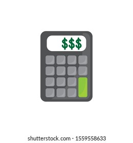 Calculator design, Tool mathematics finance device electronic education and office theme Vector illustration