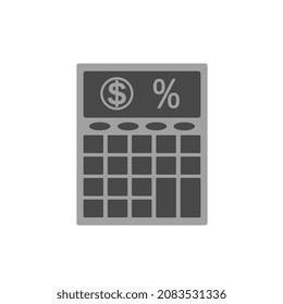 calculator design vector, with dollar and percentage symbol, calculation icon illustration