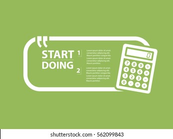 Calculator design,clean vector