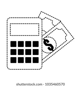 calculator device with dollars