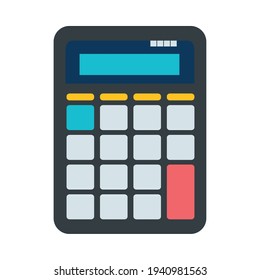 calculator device icon on background