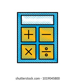 calculator device isolated icon