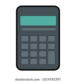 calculator device isolated icon