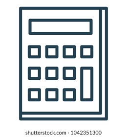 calculator device isolated icon