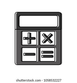 calculator device isolated icon
