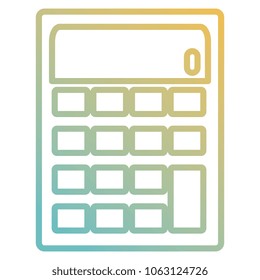 calculator device isolated icon