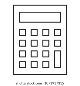 calculator device isolated icon