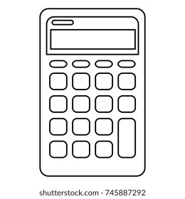 calculator device isolated icon
